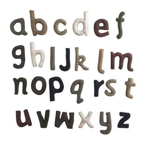 PAPOOSE TOYS - Felt Lowercase Alphabet Letters - 7cm